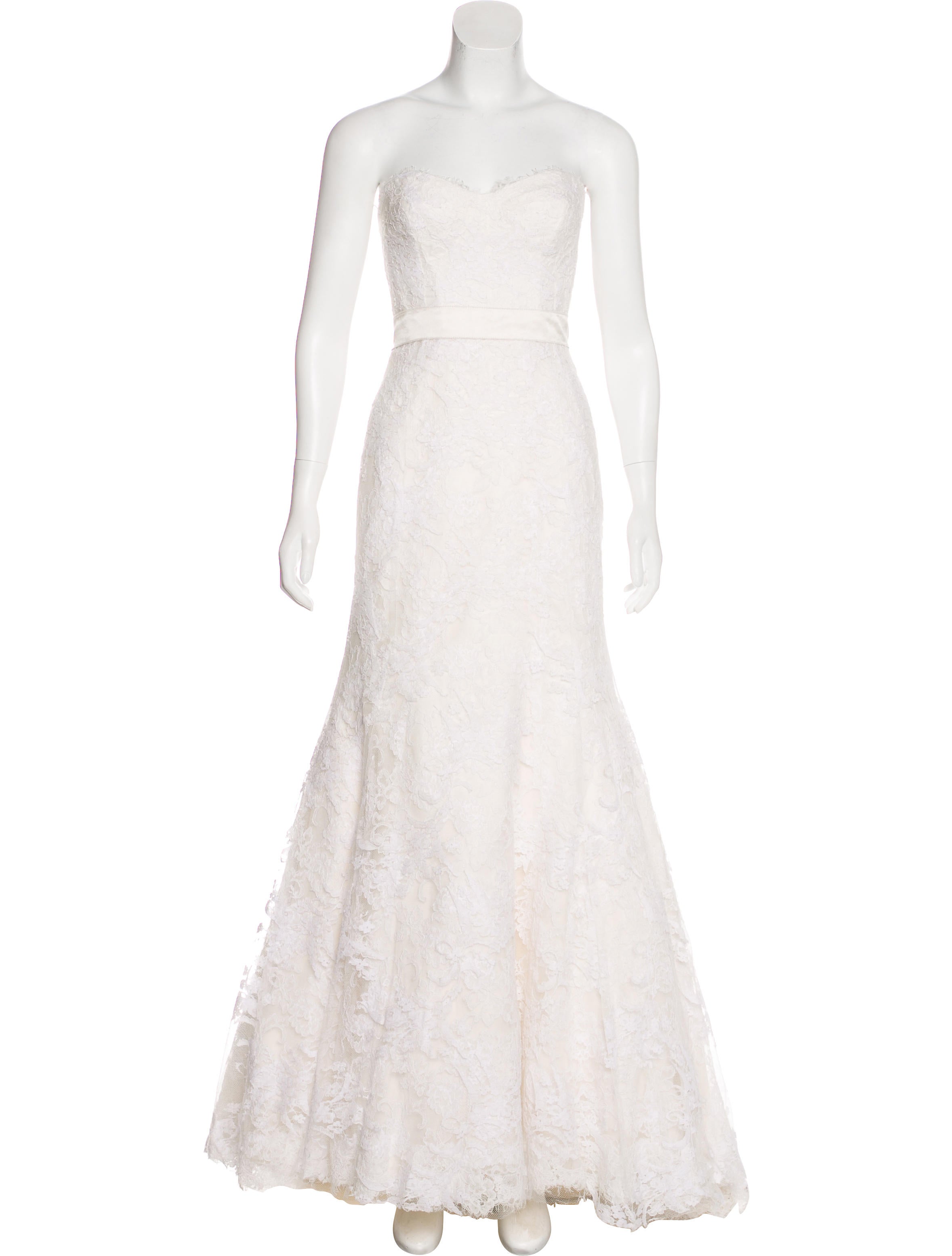 Monique Lhuillier Lace Wedding Gown Clothing Moi22120 The