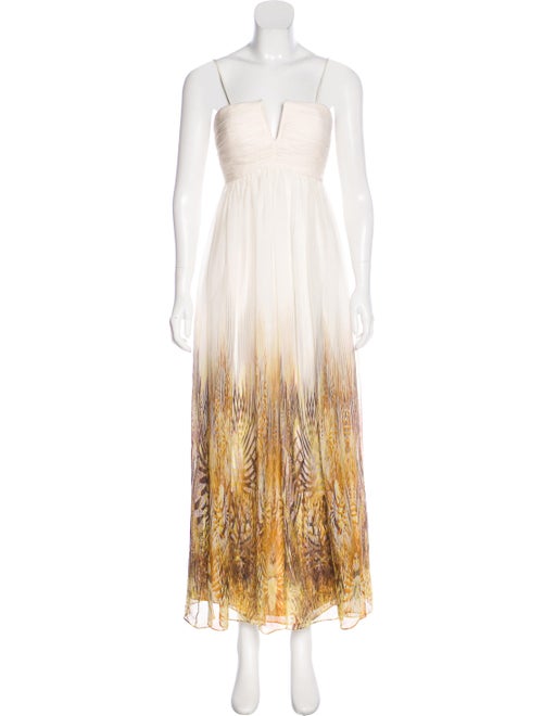 Monique Lhuillier Printed Maxi Dress multicolor