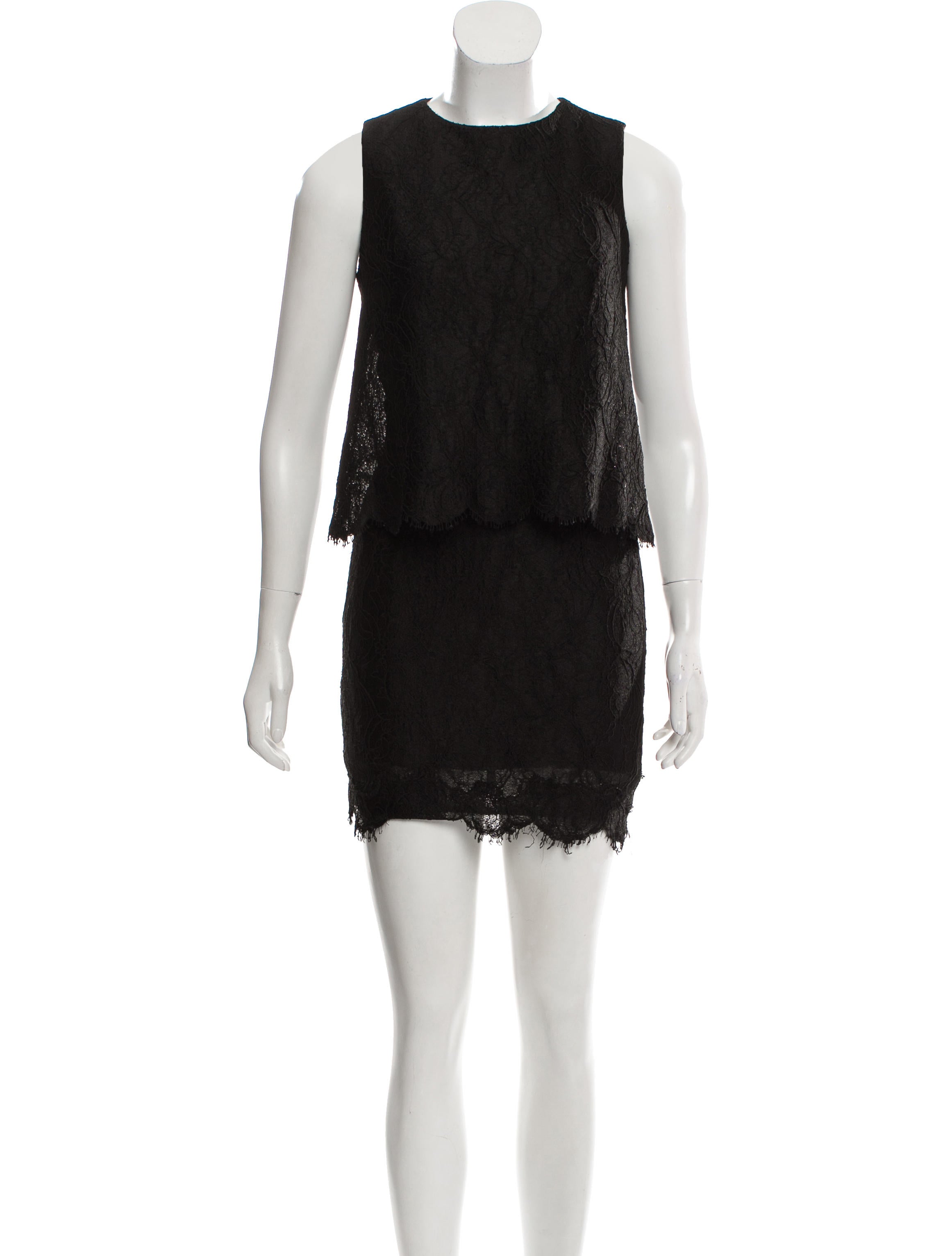 Monique Lhuillier Lace Mini Dress