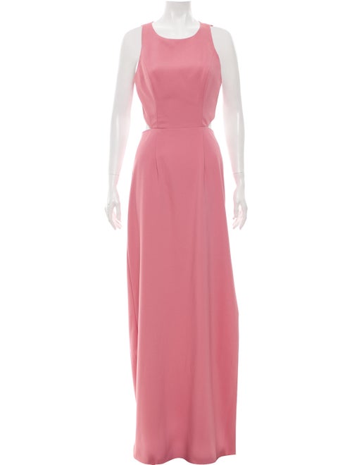 Monique Lhuillier Sleeveless Maxi Dress Pink
