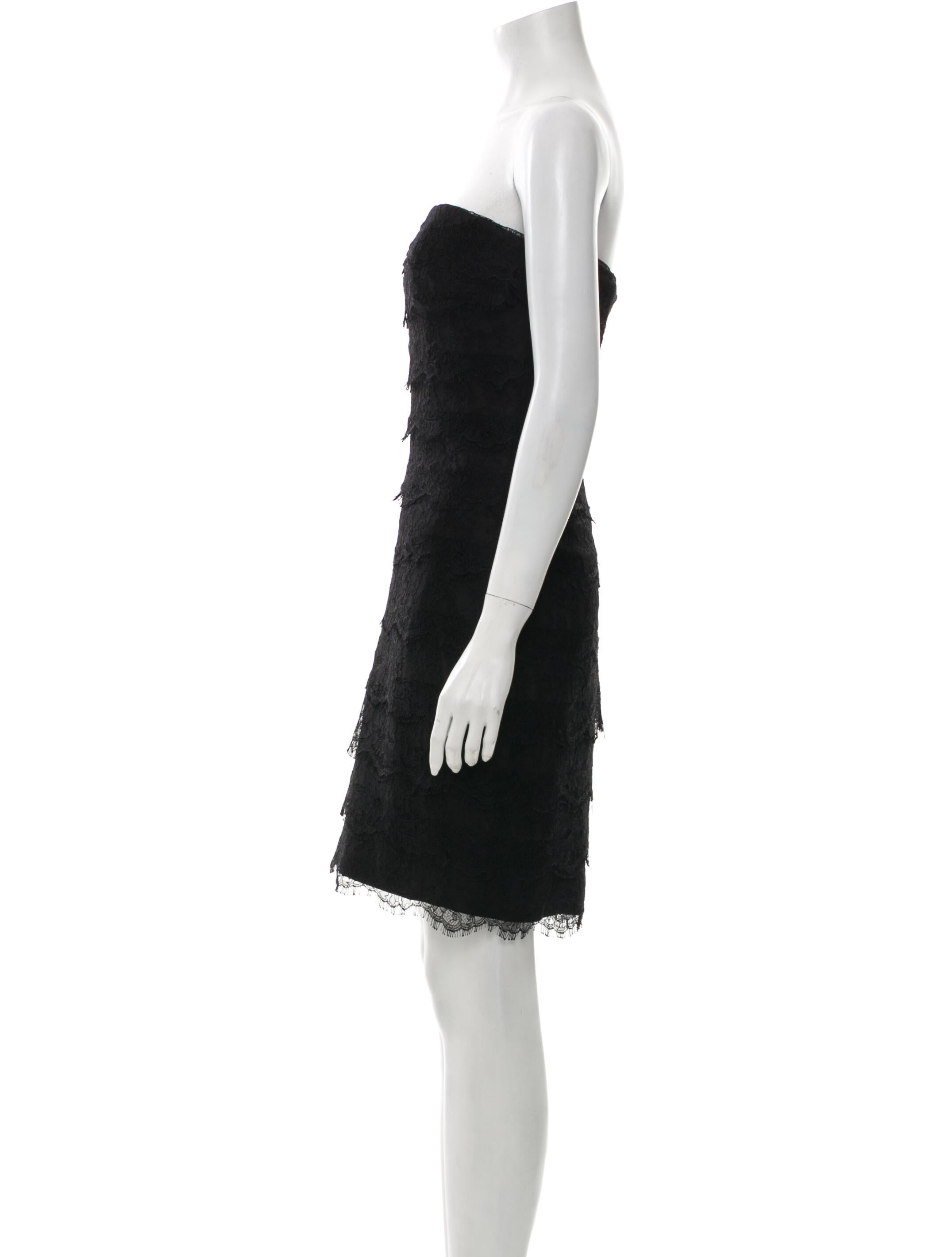 Monique Lhuillier Strapless Mini Dress