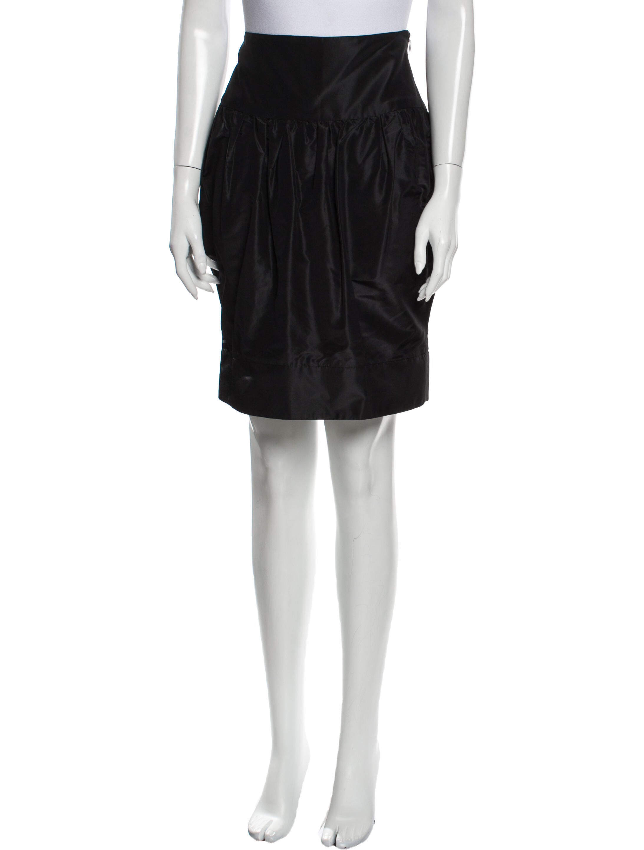 Monique Lhuillier Silk Knee-Length Skirt w/ Tags