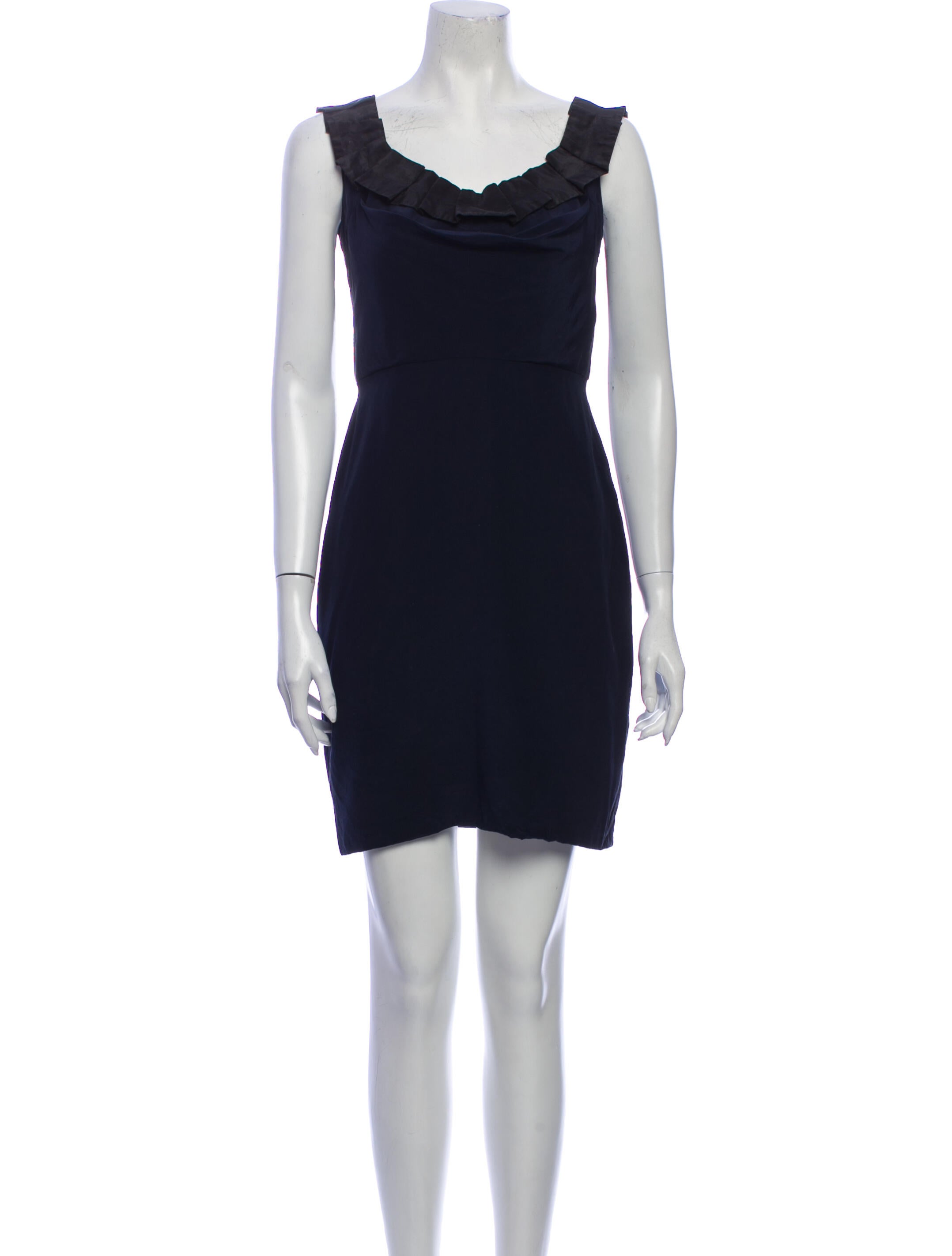 Monique Lhuillier Silk Mini Dress