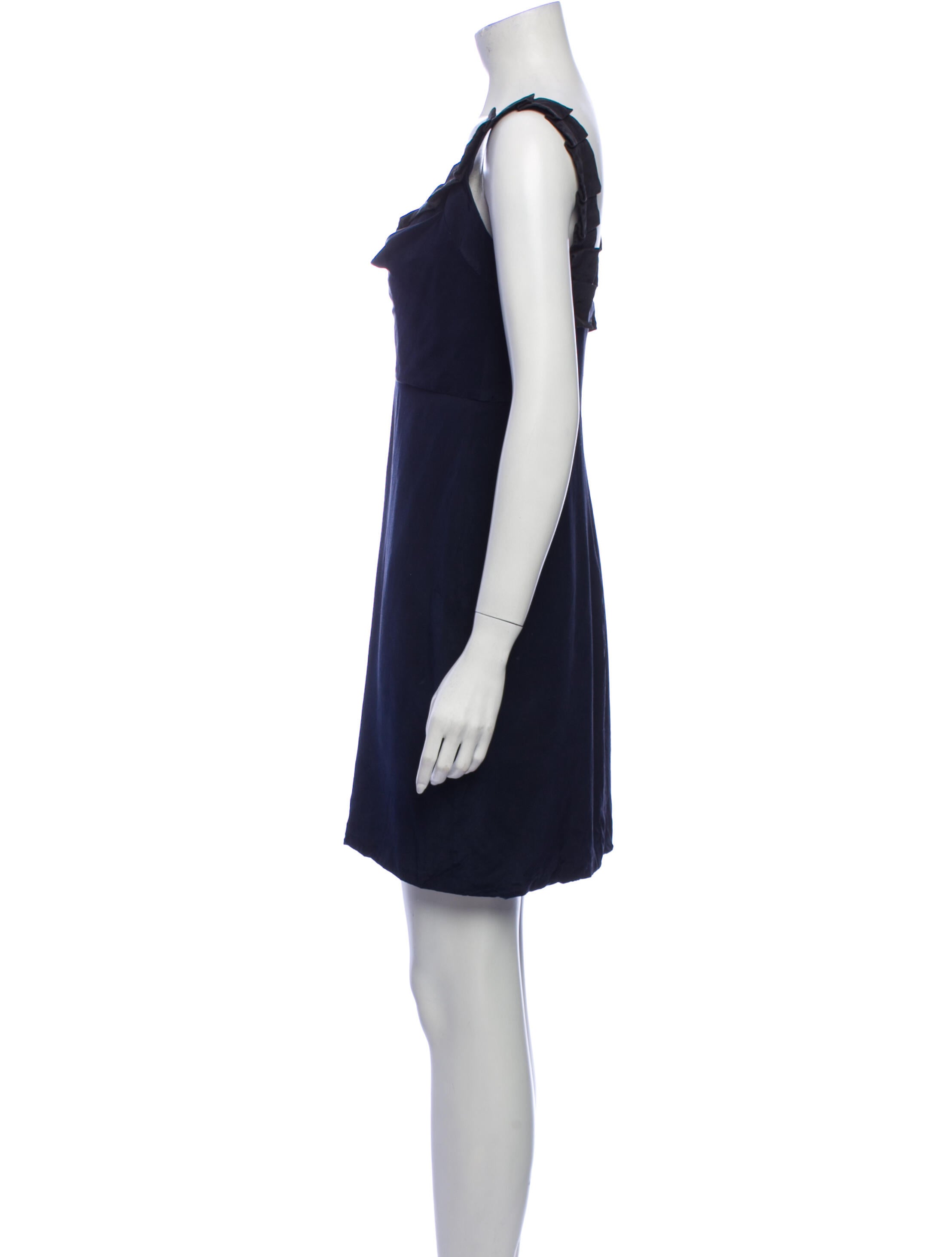 Monique Lhuillier Silk Mini Dress