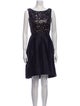 Monique Lhuillier Bateau Neckline Knee-Length Dress
