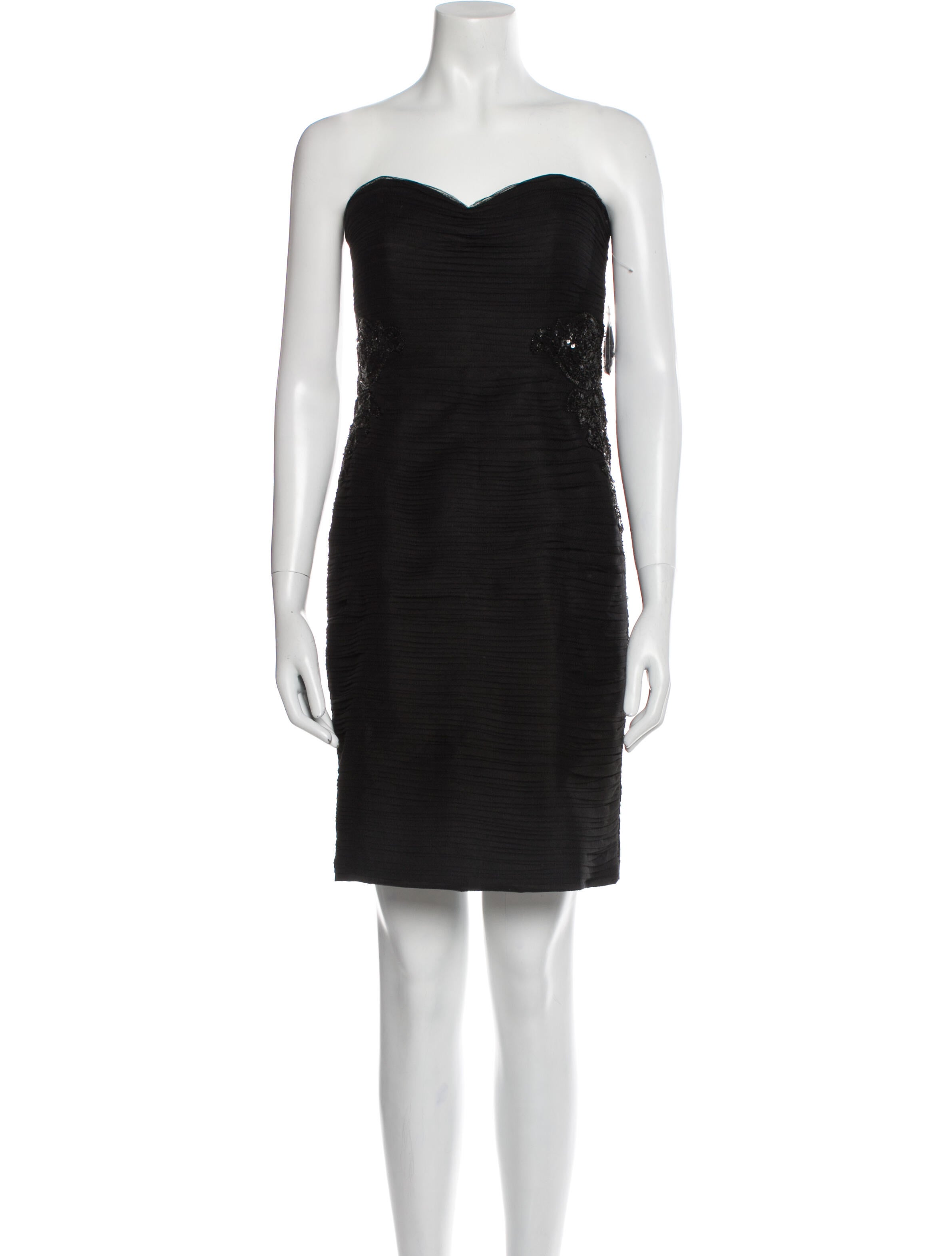 Monique Lhuillier Strapless Mini Dress