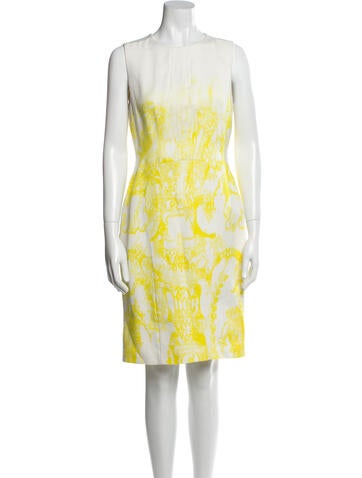 Monique Lhuillier Dresses Printed Knee-Length Dress US 8 | M