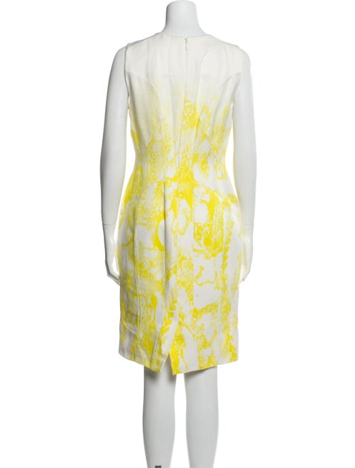 Monique Lhuillier Printed Knee-Length Dress