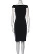Monique Lhuillier Bateau Neckline Knee-Length Dress