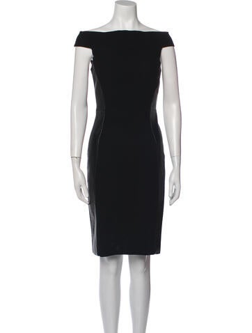 Monique Lhuillier Dresses Bateau Neckline Knee-Length Dress US 4 | S