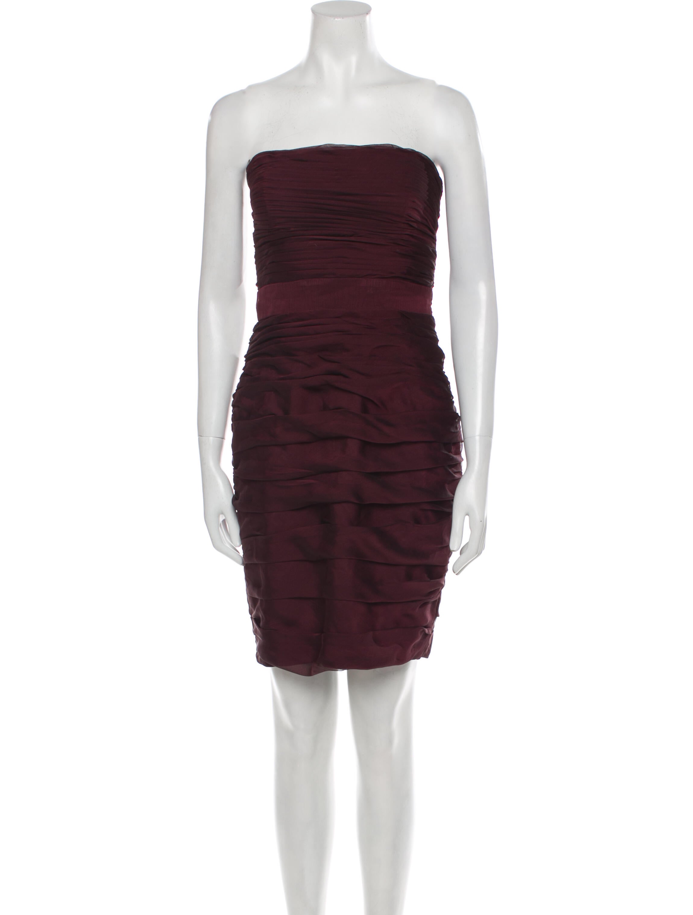 Monique Lhuillier Strapless Mini Dress