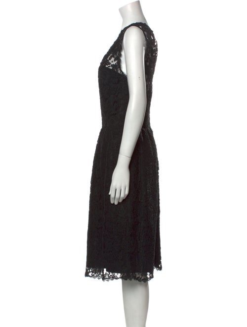 Monique Lhuillier Lace Midi Length Dress