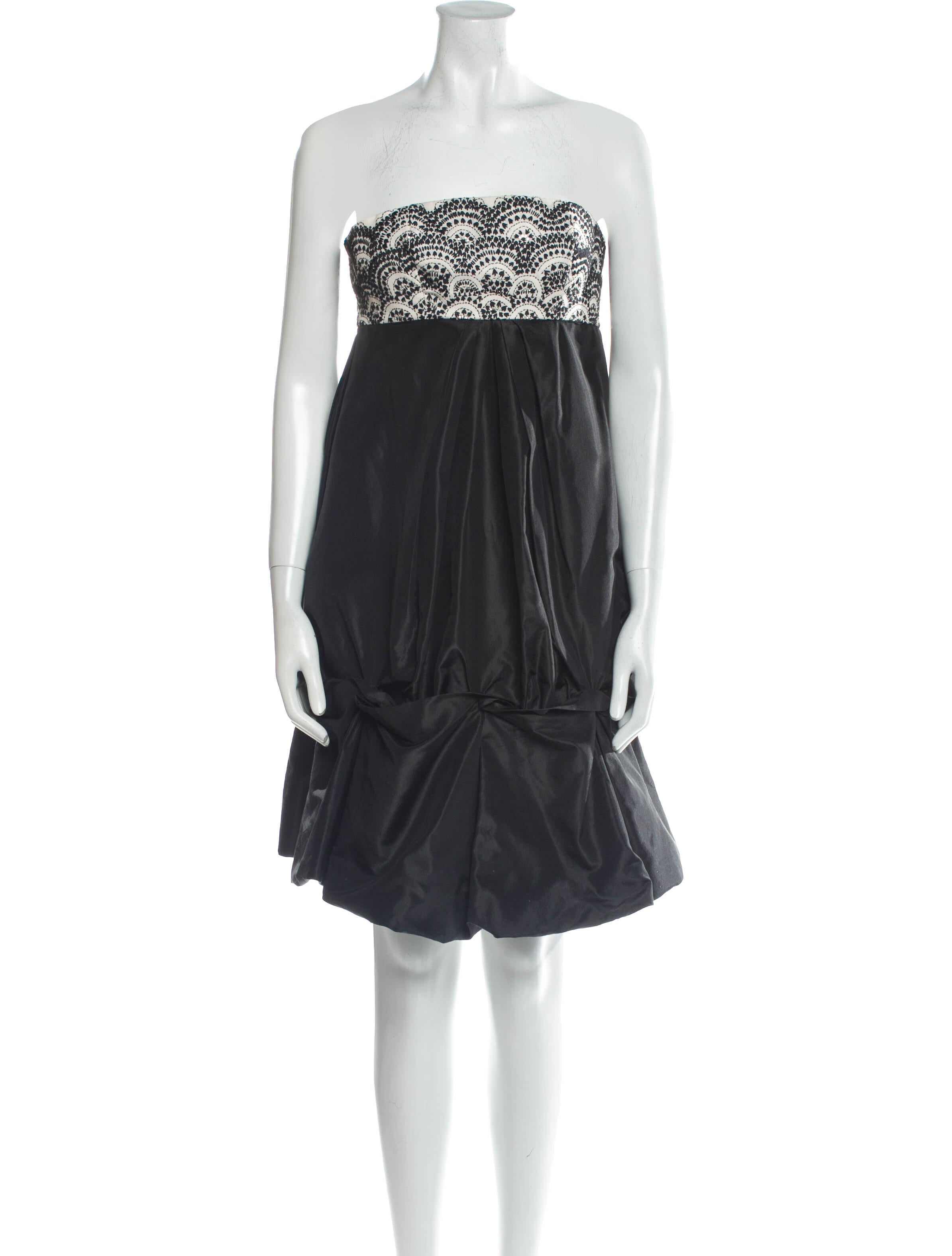 Monique Lhuillier Silk Mini Dress