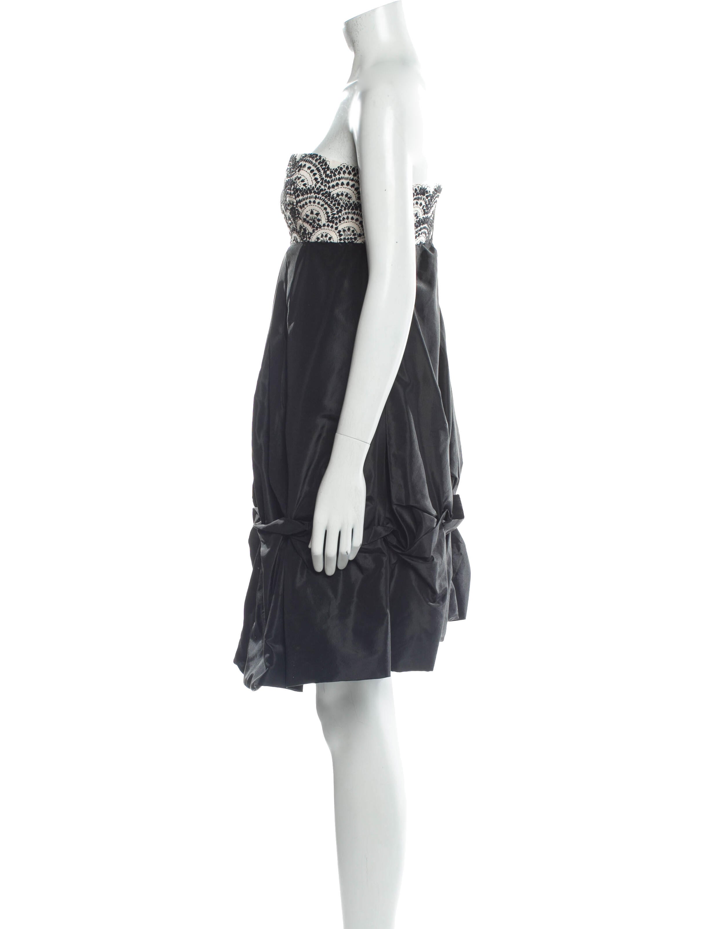 Monique Lhuillier Silk Mini Dress