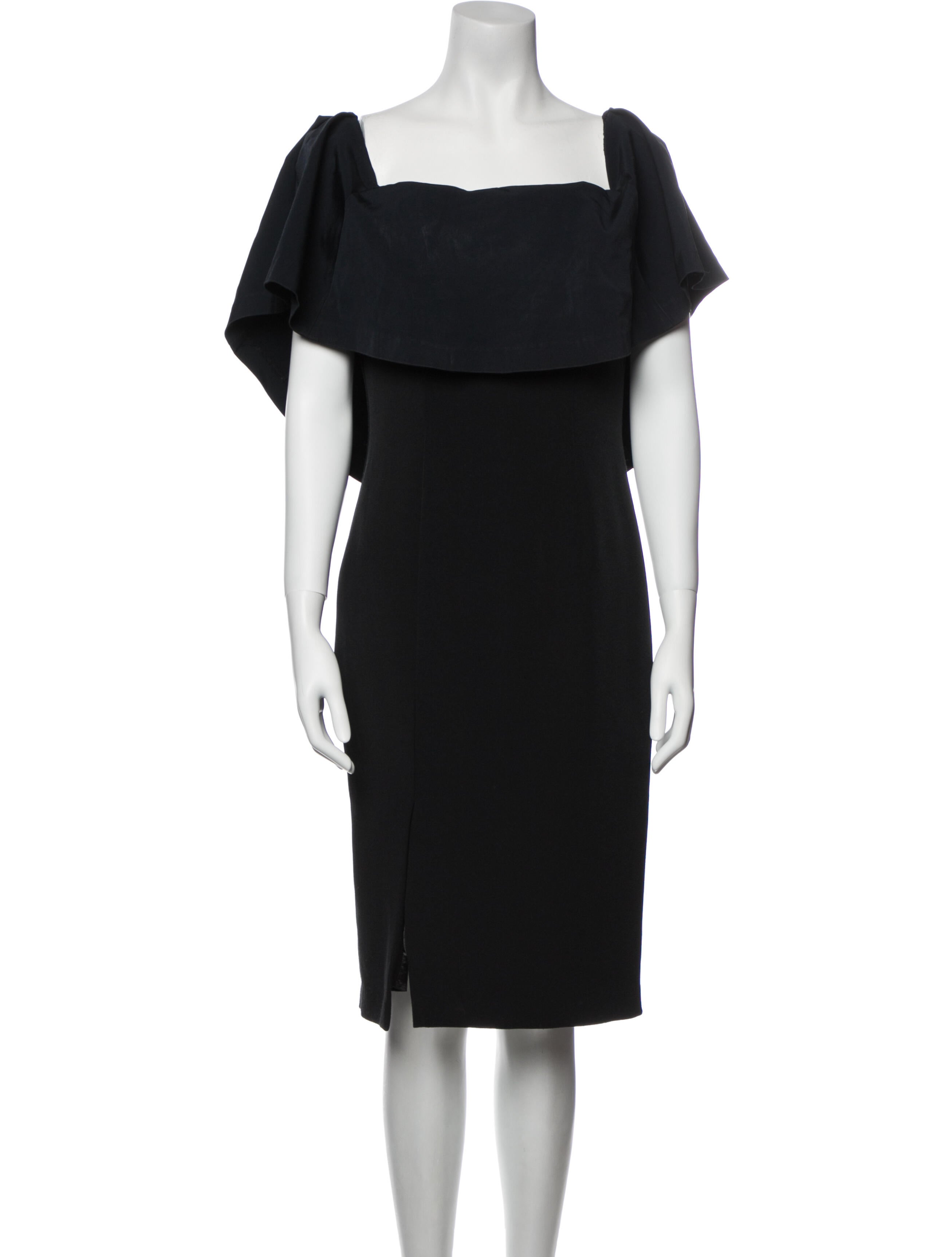 Monique Lhuillier Square Neckline Mini Dress