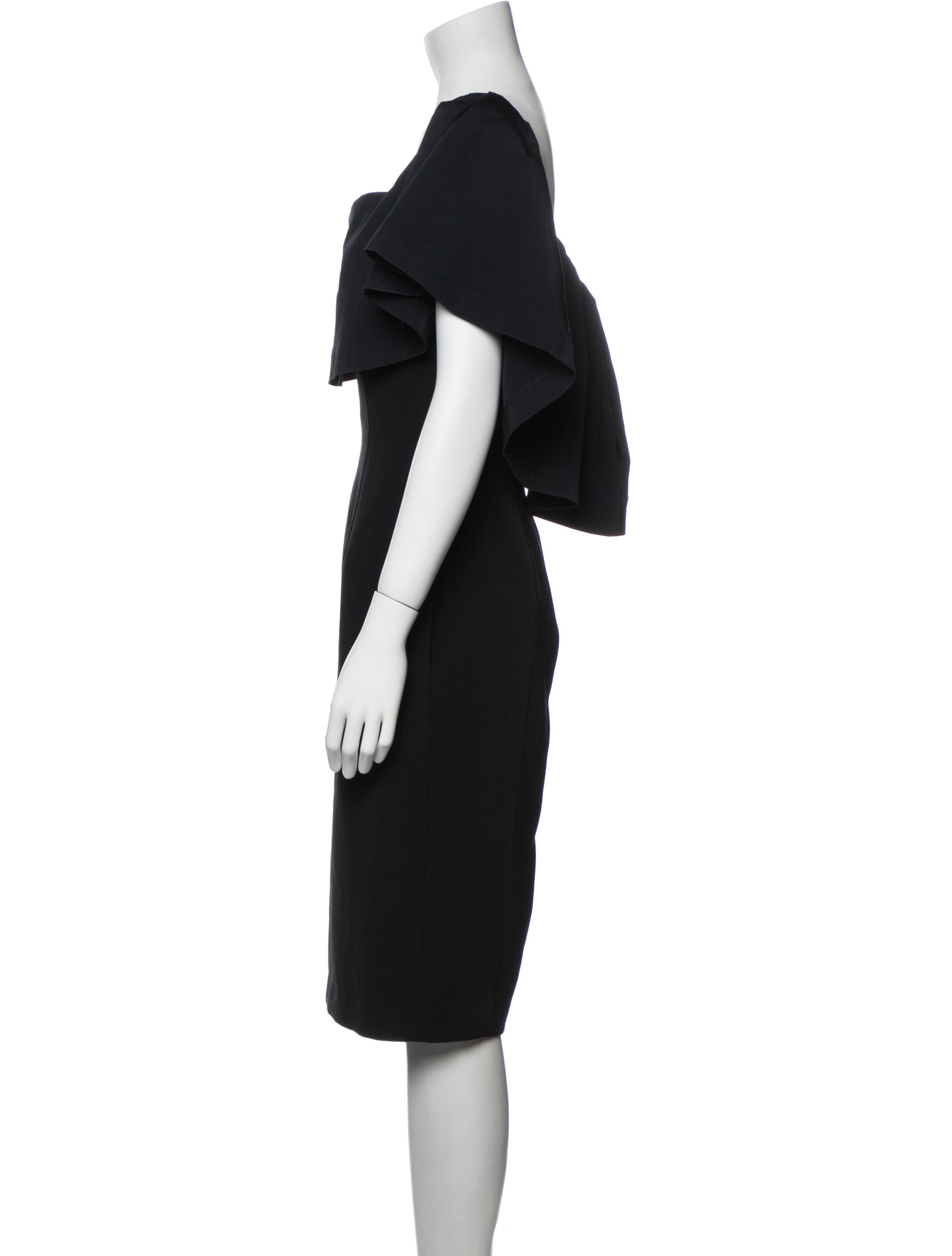 Monique Lhuillier Square Neckline Mini Dress