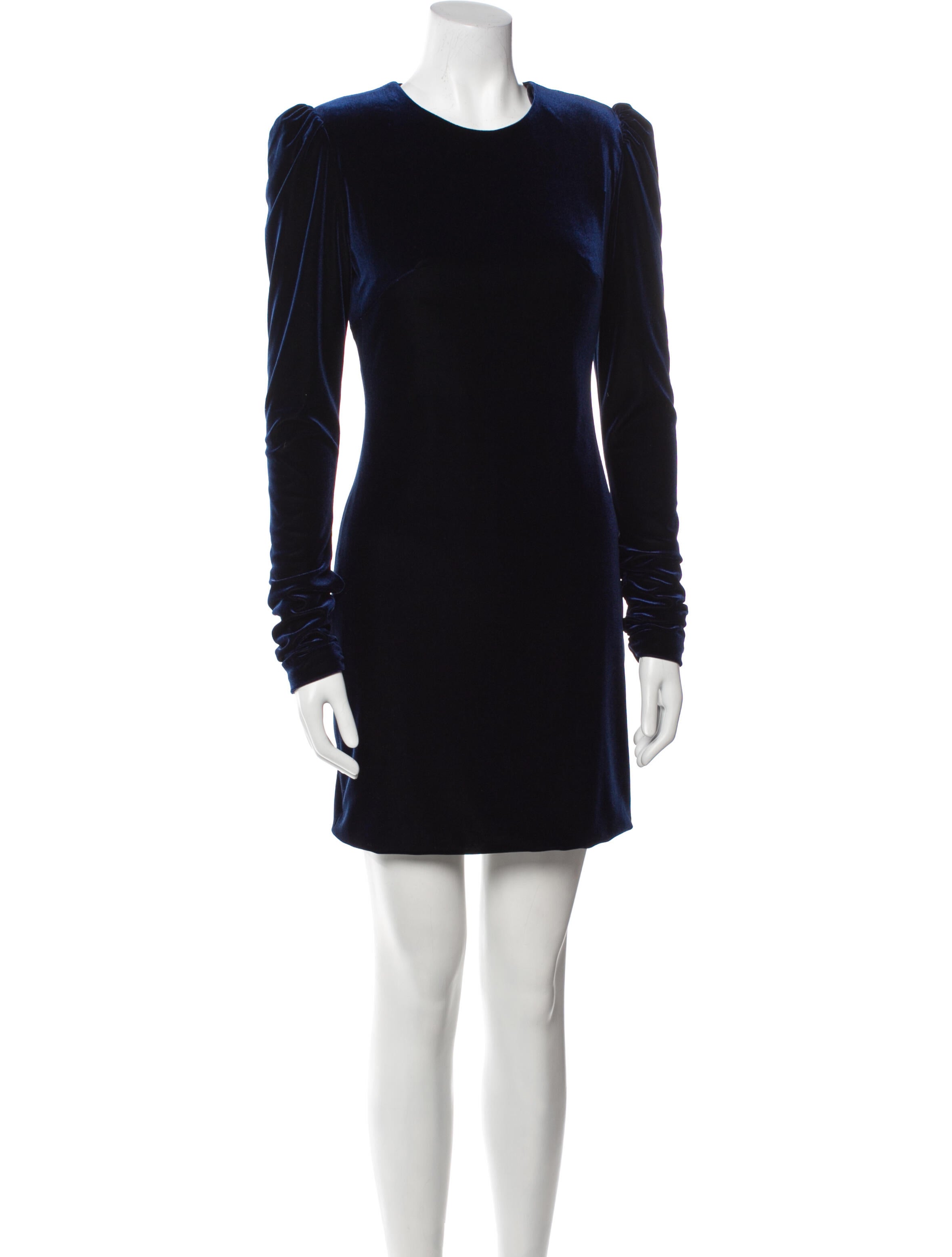 Monique Lhuillier Crew Neck Mini Dress