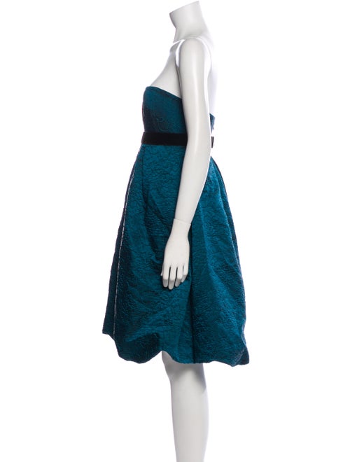 Monique Lhuillier Strapless Mini Dress