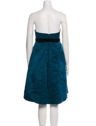 Monique Lhuillier Strapless Mini Dress