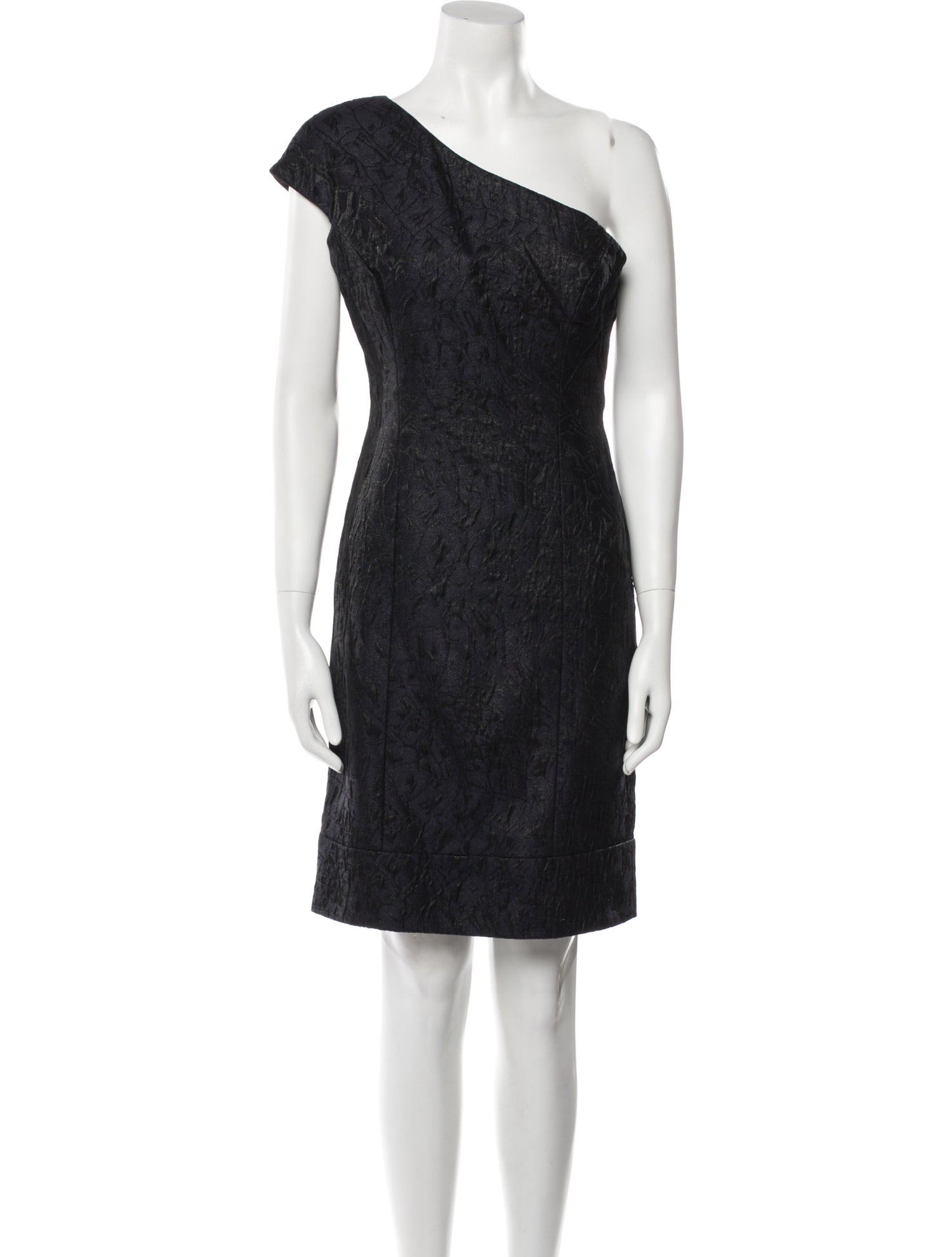 Monique Lhuillier One-Shoulder Mini Dress