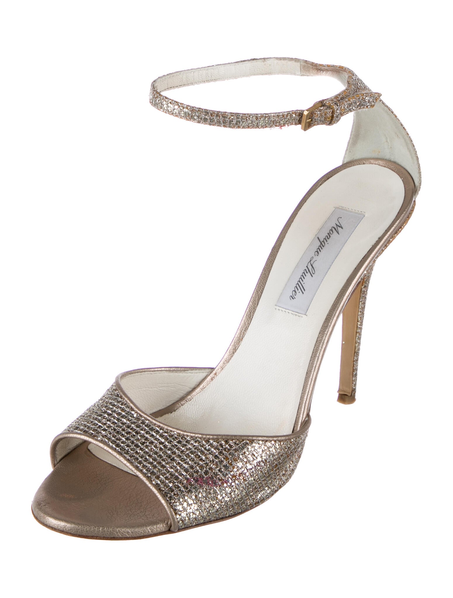 Monique Lhuillier Leather Sandals