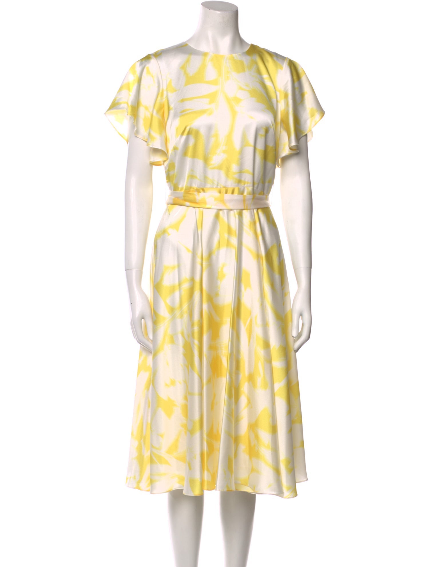 Monique Lhuillier Printed Midi Length Dress w/ Tags
