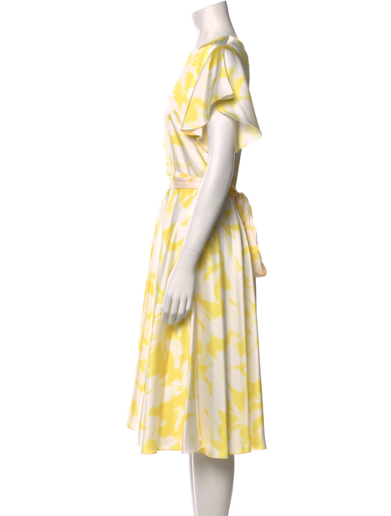 Monique Lhuillier Printed Midi Length Dress w/ Tags