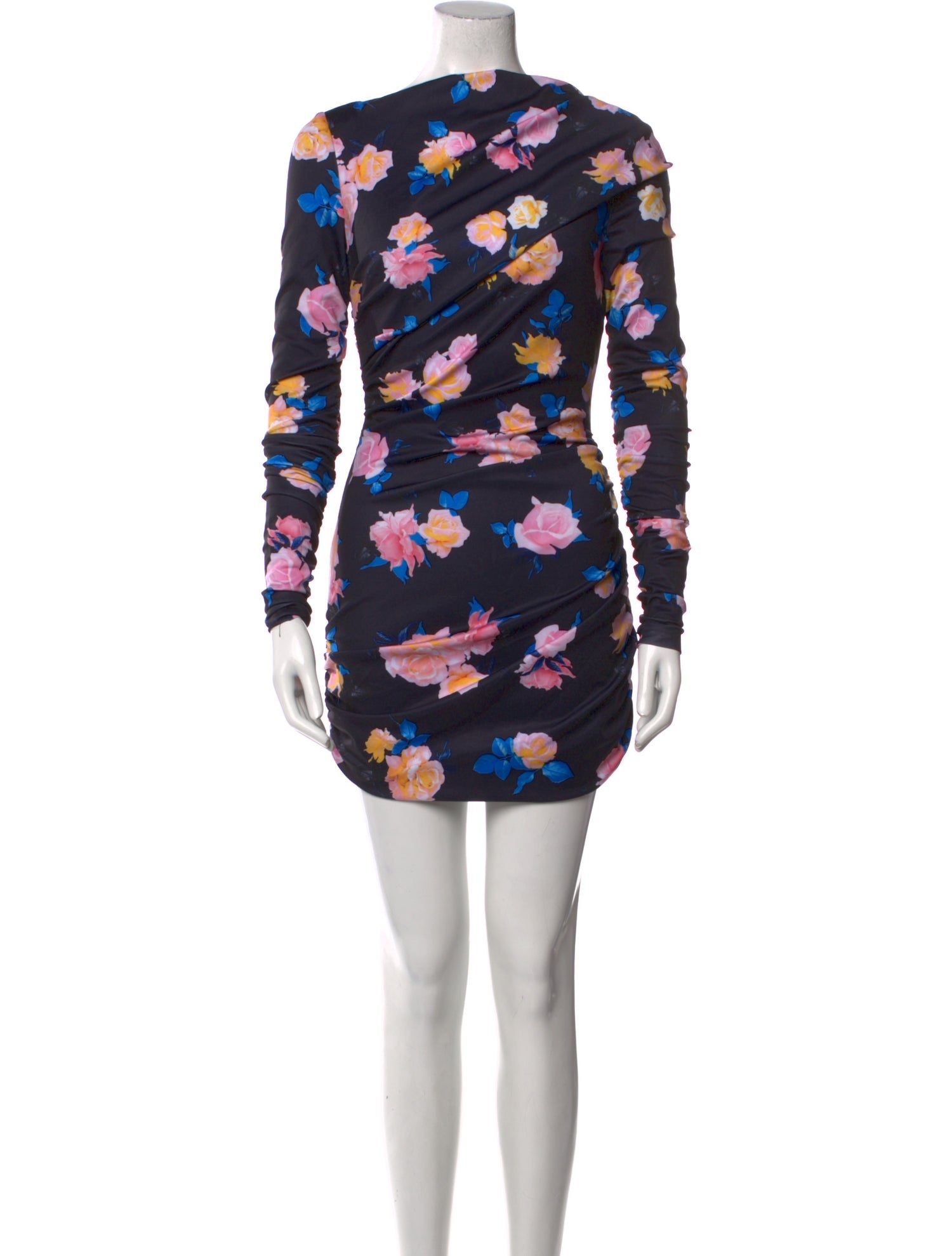 Monique Lhuillier Floral Print Mini Dress