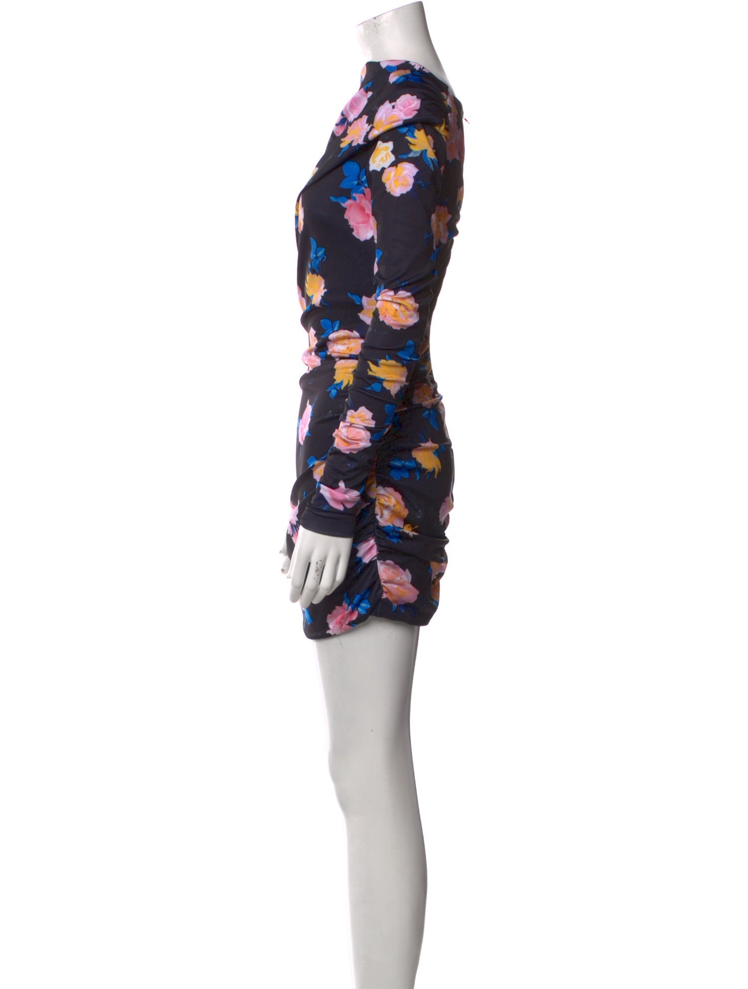 Monique Lhuillier Floral Print Mini Dress