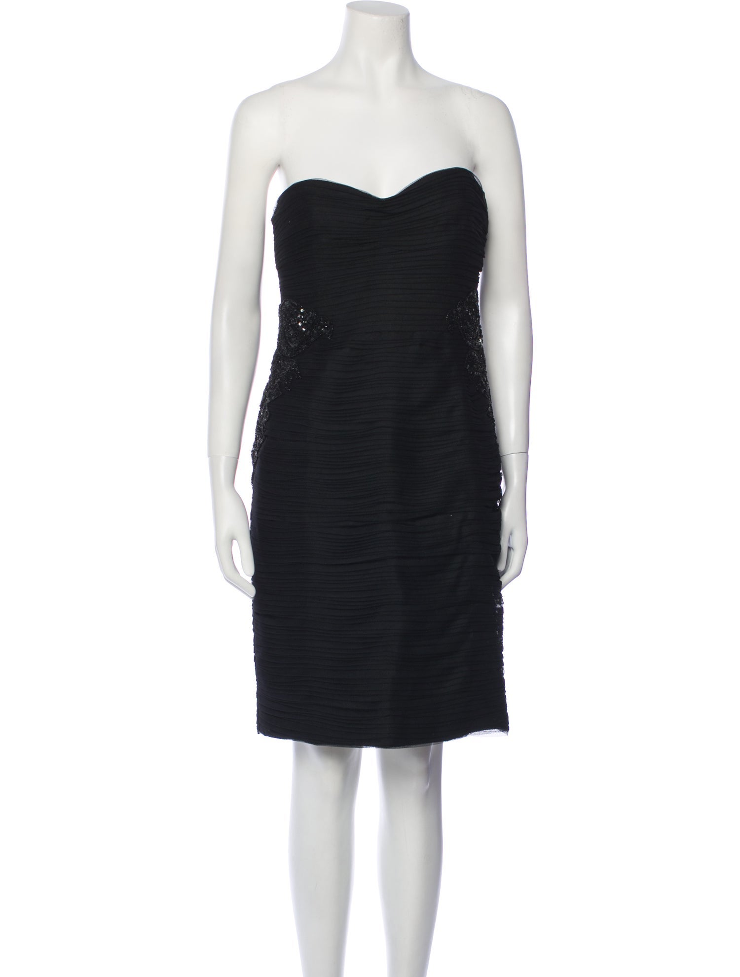 Monique Lhuillier Strapless Mini Dress