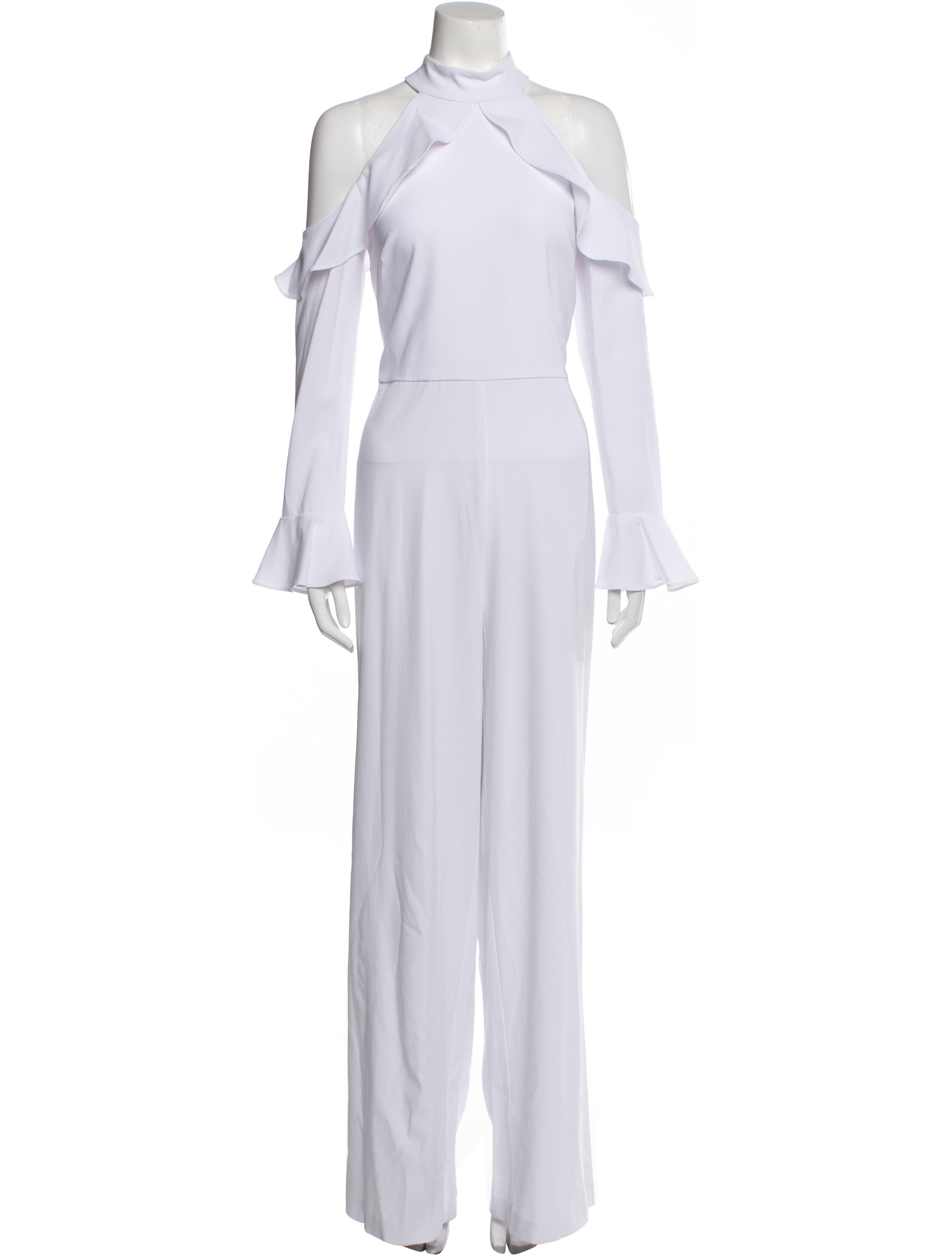 Monique Lhuillier Mock Neck Jumpsuit