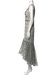 Monique Lhuillier Lace Pattern Long Dress
