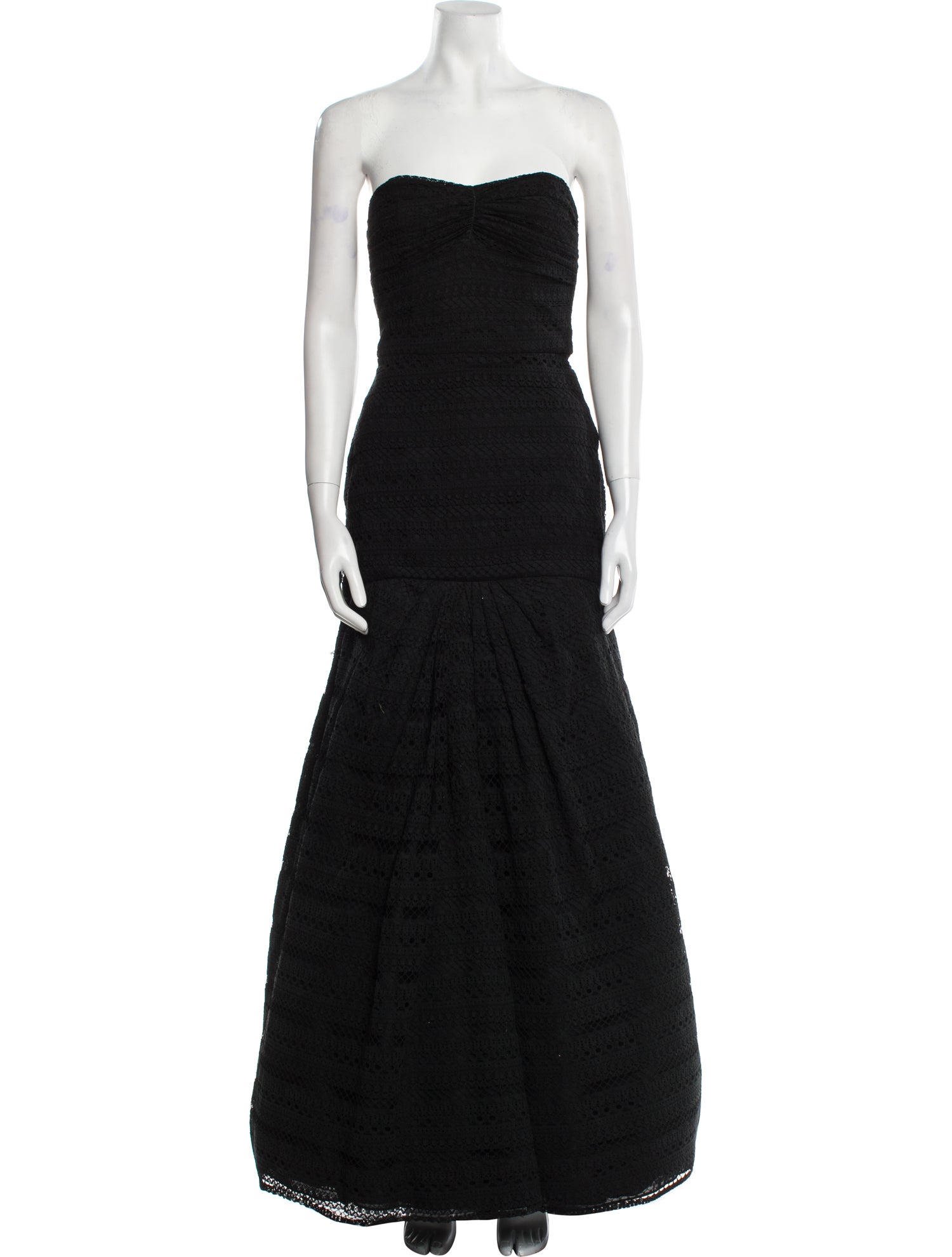 Monique Lhuillier Strapless Long Dress