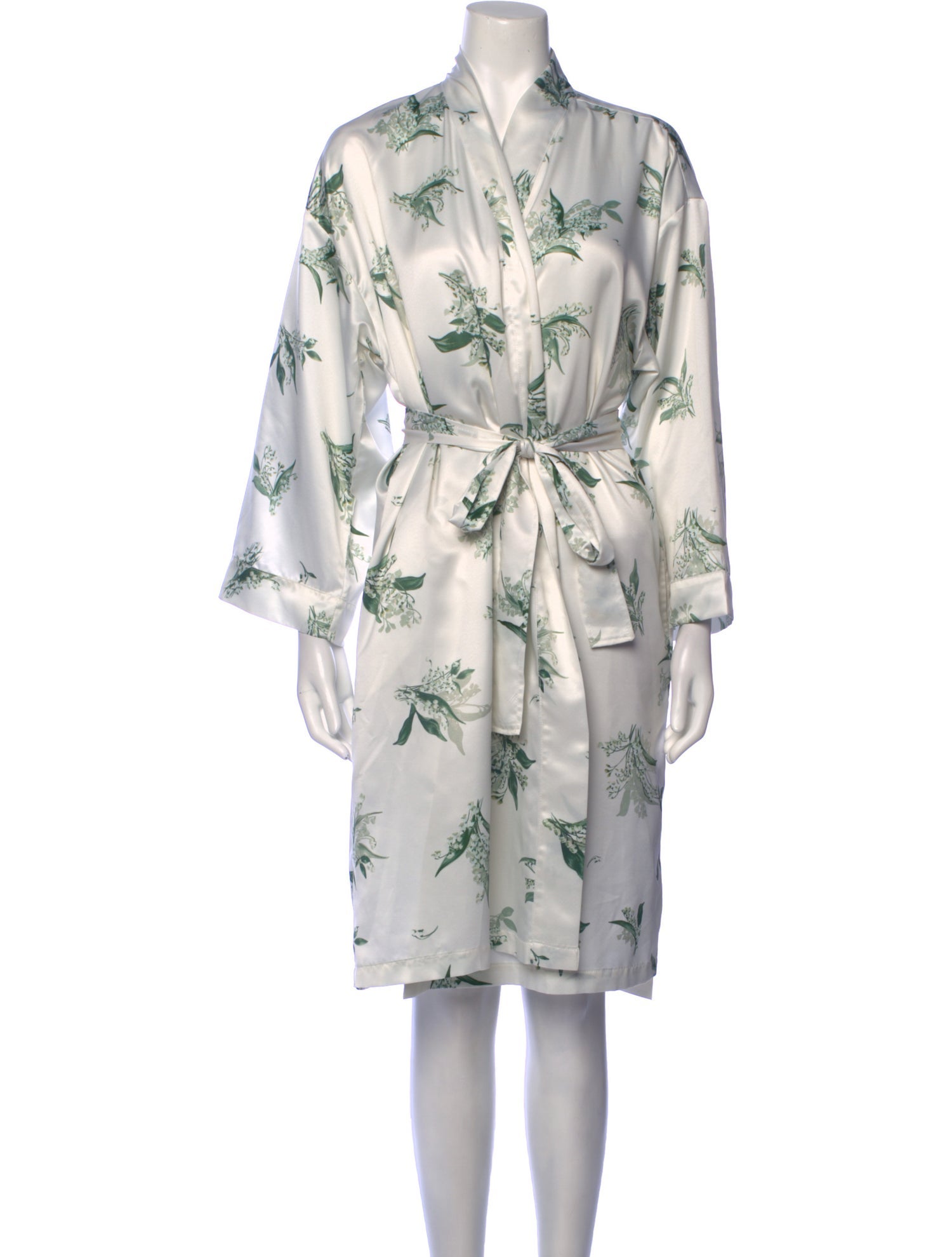 Monique Lhuillier Floral Print Midi Length Dress