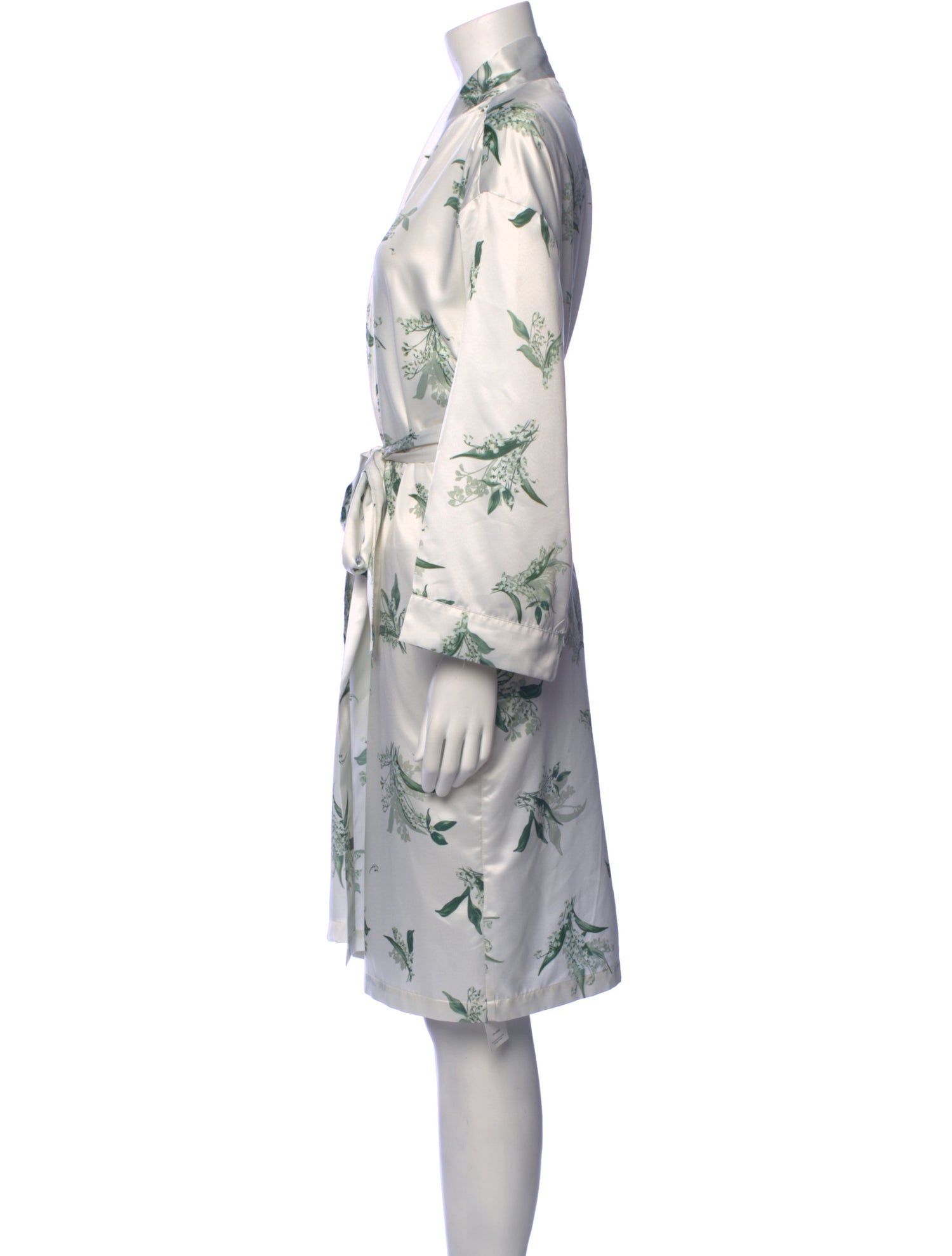 Monique Lhuillier Floral Print Midi Length Dress