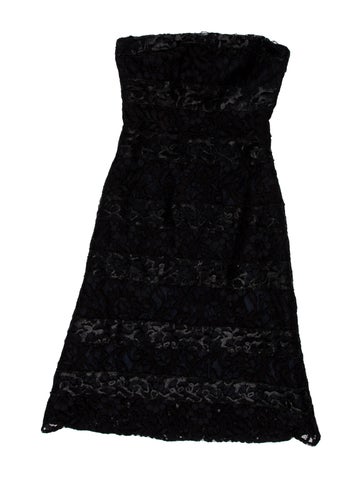 Monique Lhuillier Dresses Lace Pattern Knee-Length Dress M
