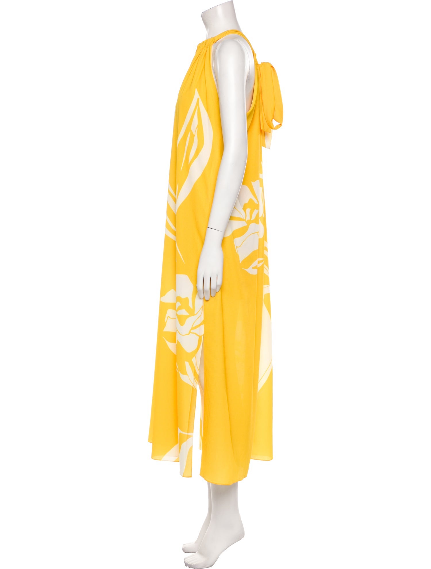 Monique Lhuillier Printed Midi Length Dress