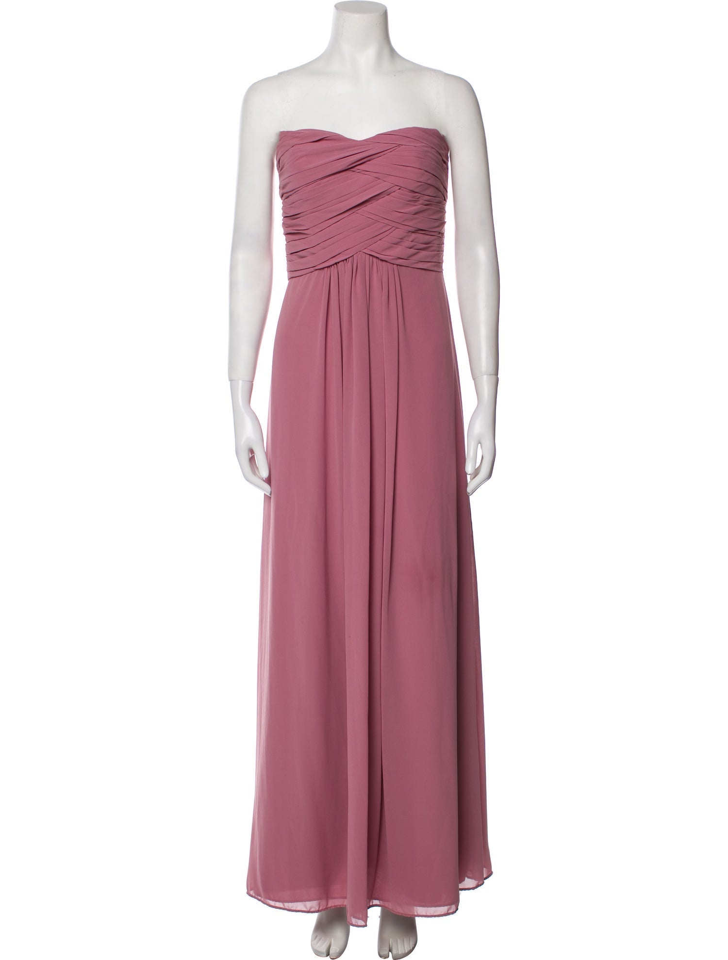 Monique Lhuillier Strapless Long Dress