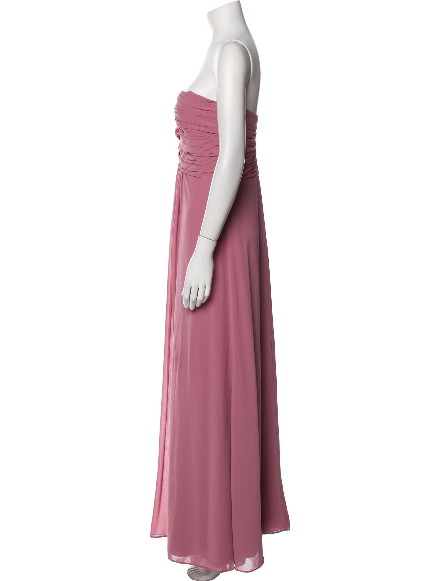 Monique Lhuillier Strapless Long Dress