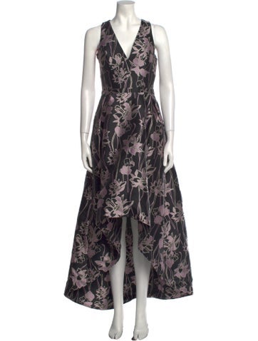 Monique Lhuillier Dresses Floral Print Long Dress US 0 | XS