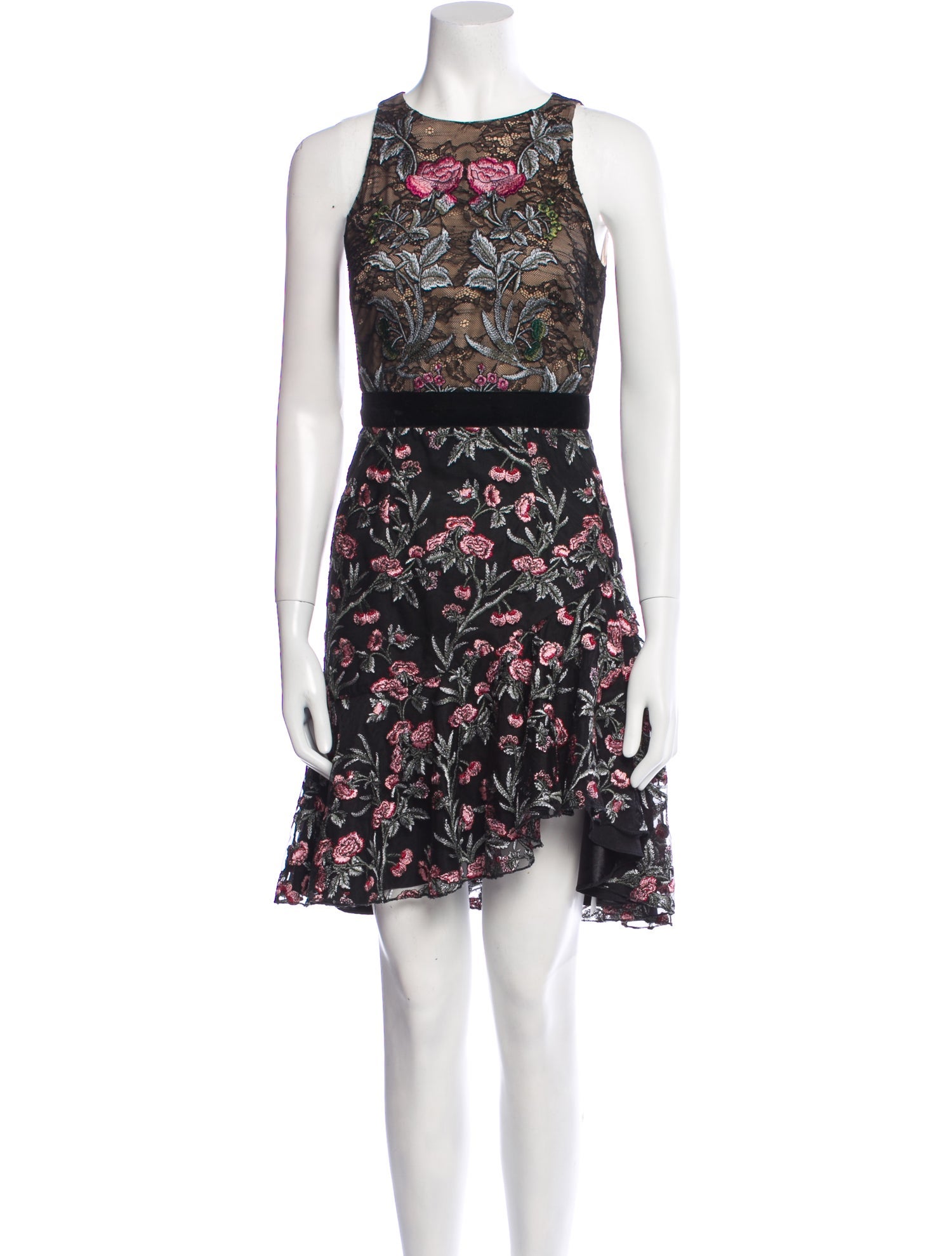 Monique Lhuillier Nylon Mini Dress