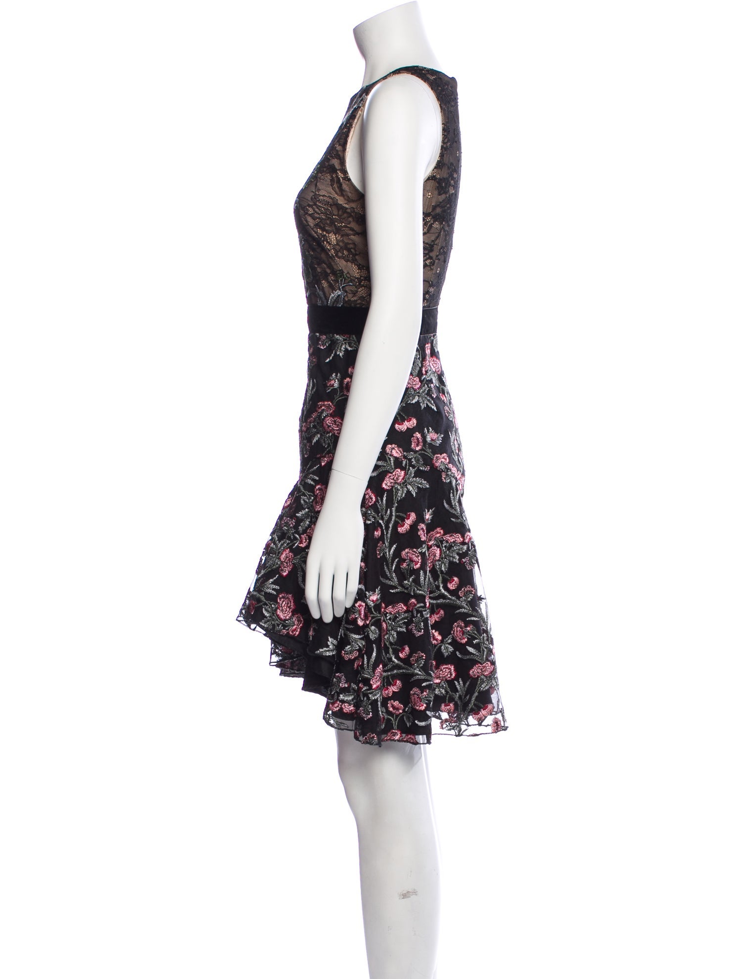 Monique Lhuillier Nylon Mini Dress