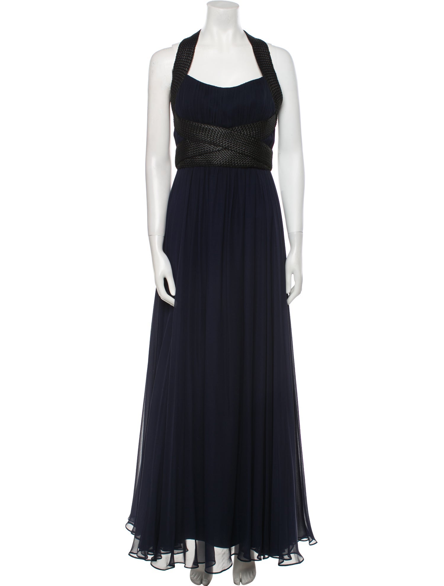 Monique Lhuillier Silk Long Dress w/ Tags