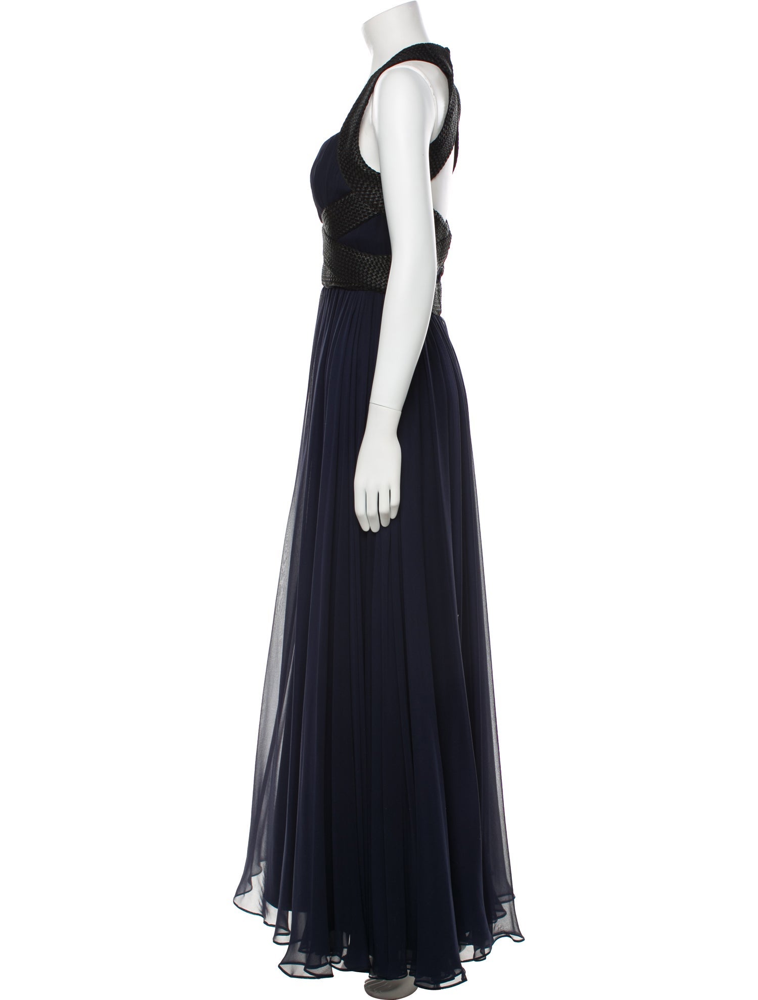 Monique Lhuillier Silk Long Dress w/ Tags