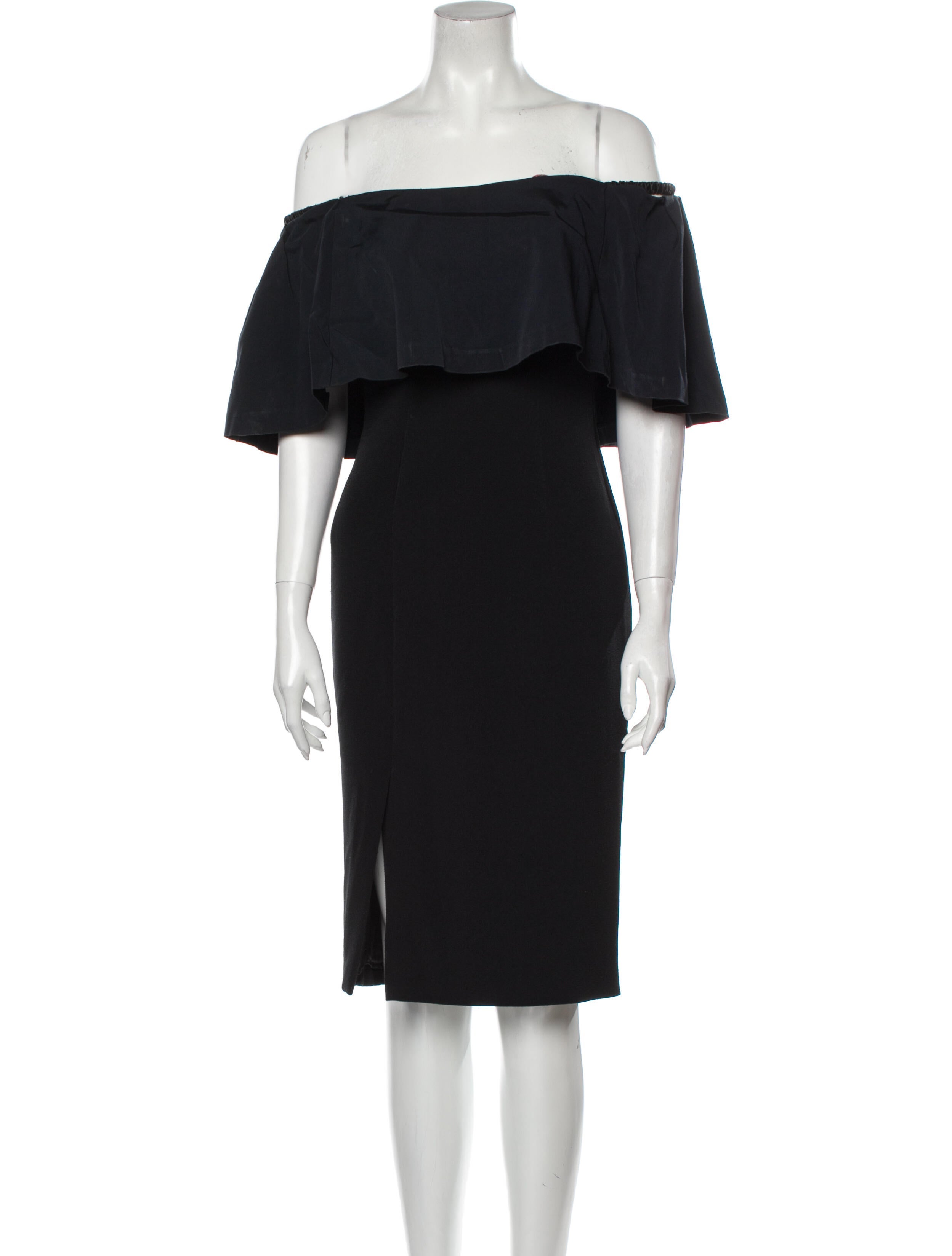 Monique Lhuillier Off-The-Shoulder Mini Dress