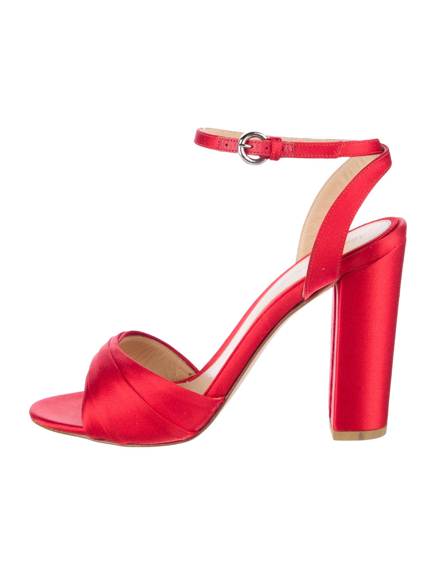 Monique Lhuillier Satin Sandals