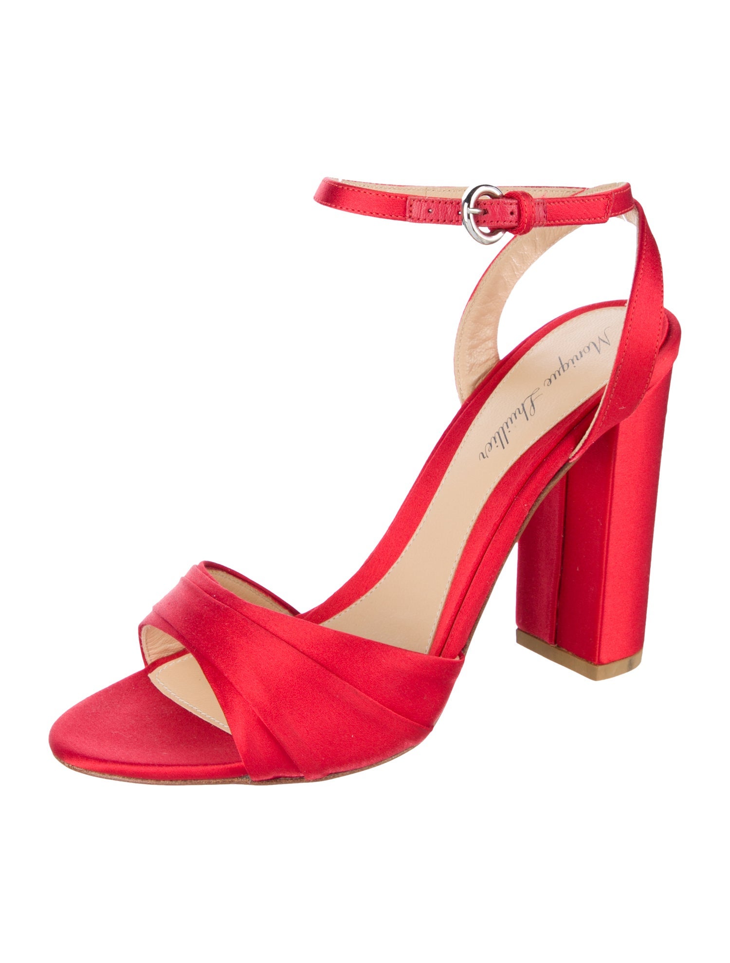 Monique Lhuillier Satin Sandals