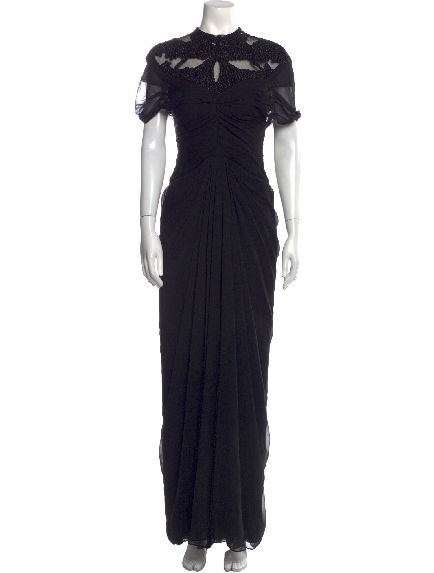 Monique Lhuillier Silk Long Dress