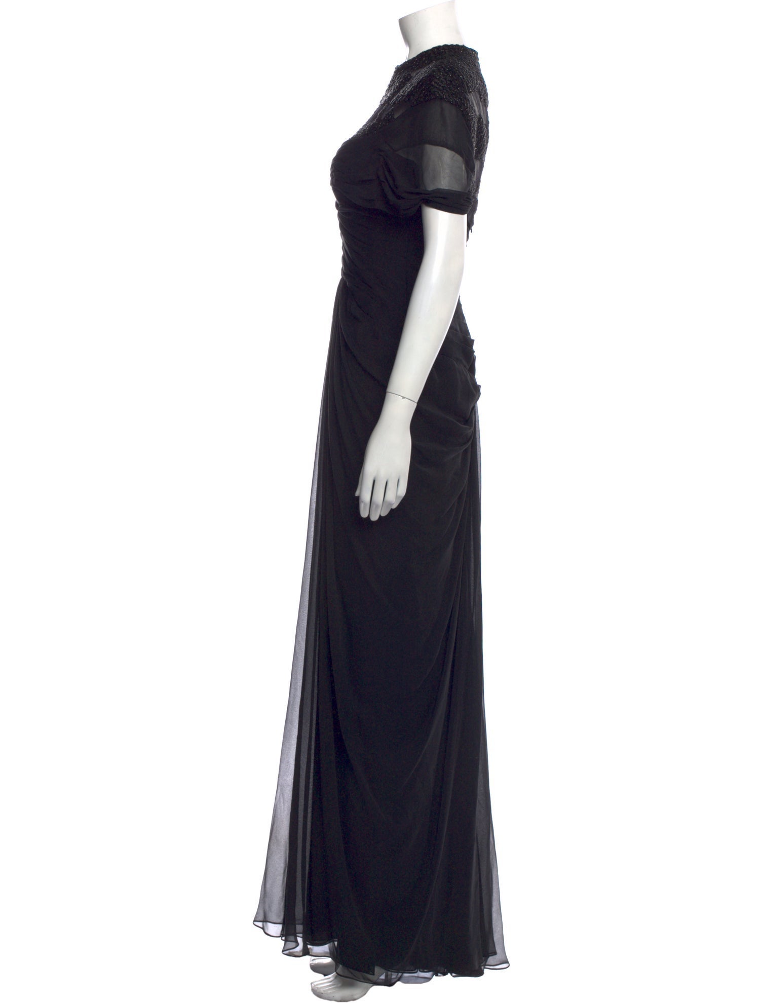 Monique Lhuillier Silk Long Dress