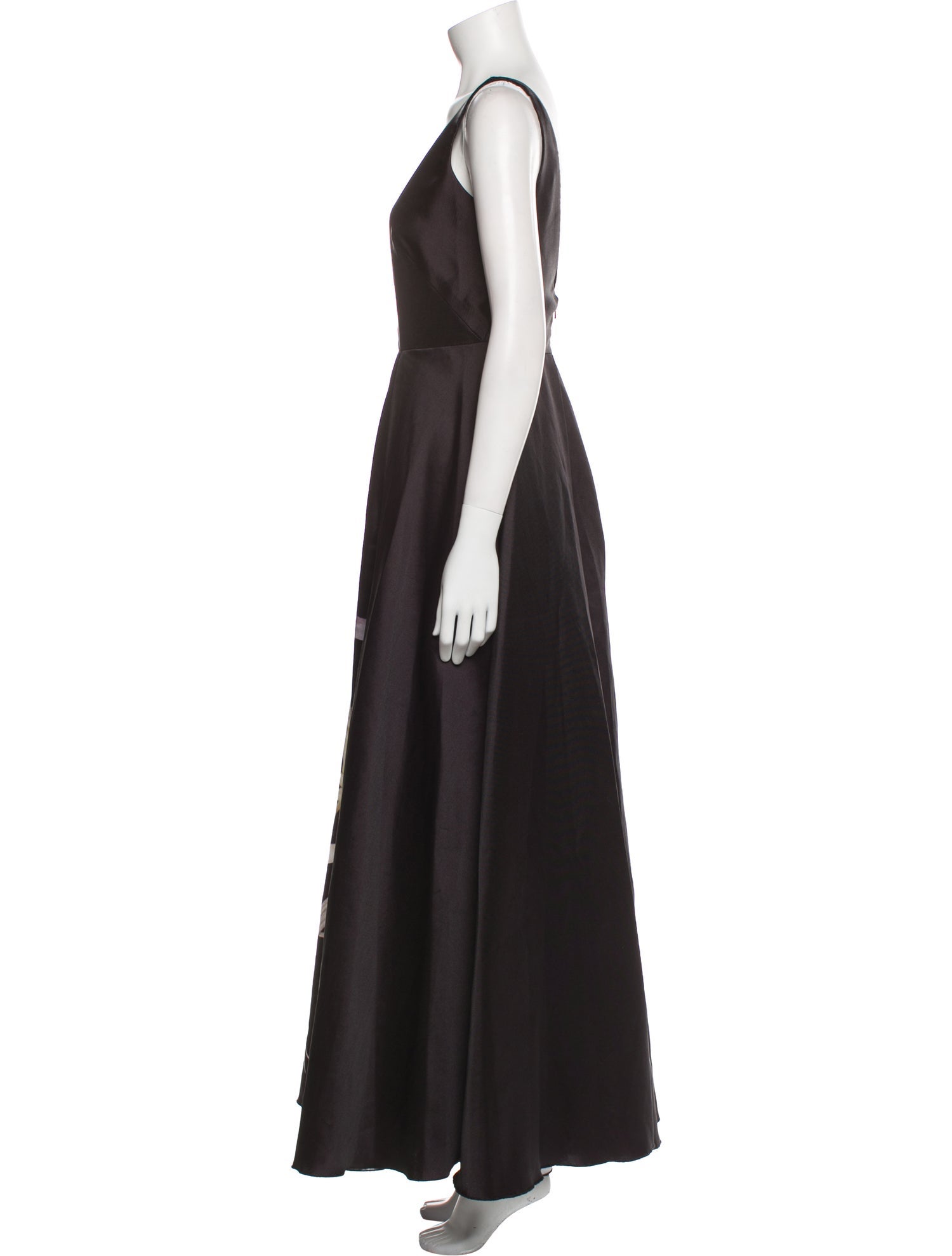 Monique Lhuillier Printed Long Dress